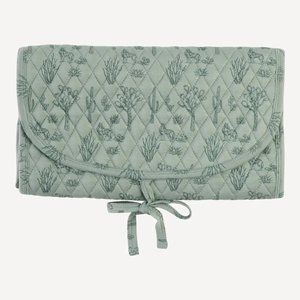 Kate Quinn Desert Landscape Balsam Green Quilted Changing Pad - Great Condition